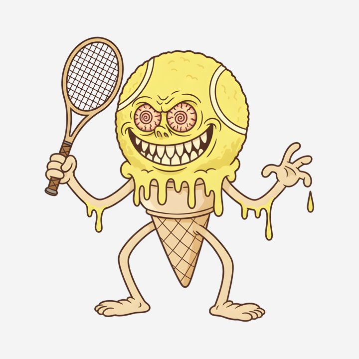Soft Serve Meltdown design close-up