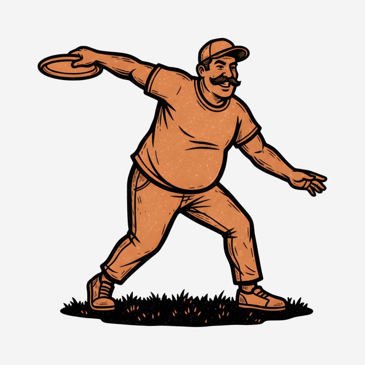 Disc Golf Dad, Certified Bogey Maker design close-up