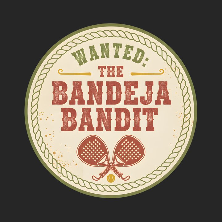 Padel Bandido Badge design close-up