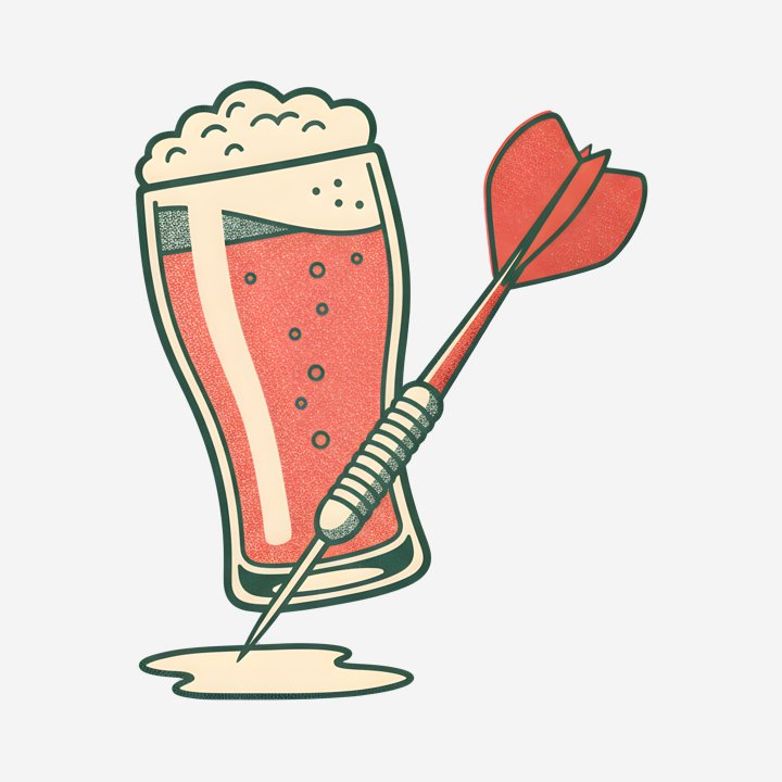 Pint & Arrow design close-up