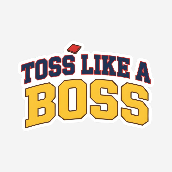 Toss Like A Boss (Dad Edition) design close-up