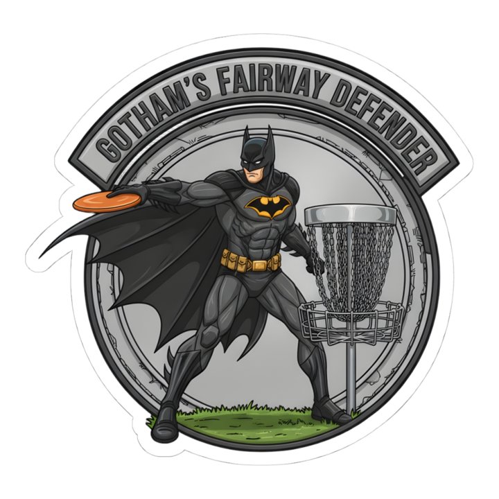 Batman: Gotham's Disc Golf Guardian Badge