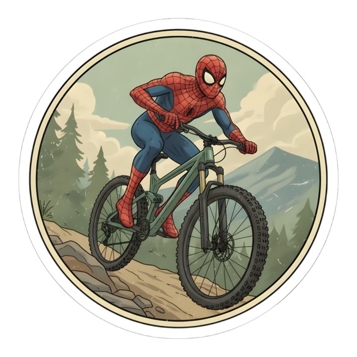 Spider-Man Shreds the Singletrack