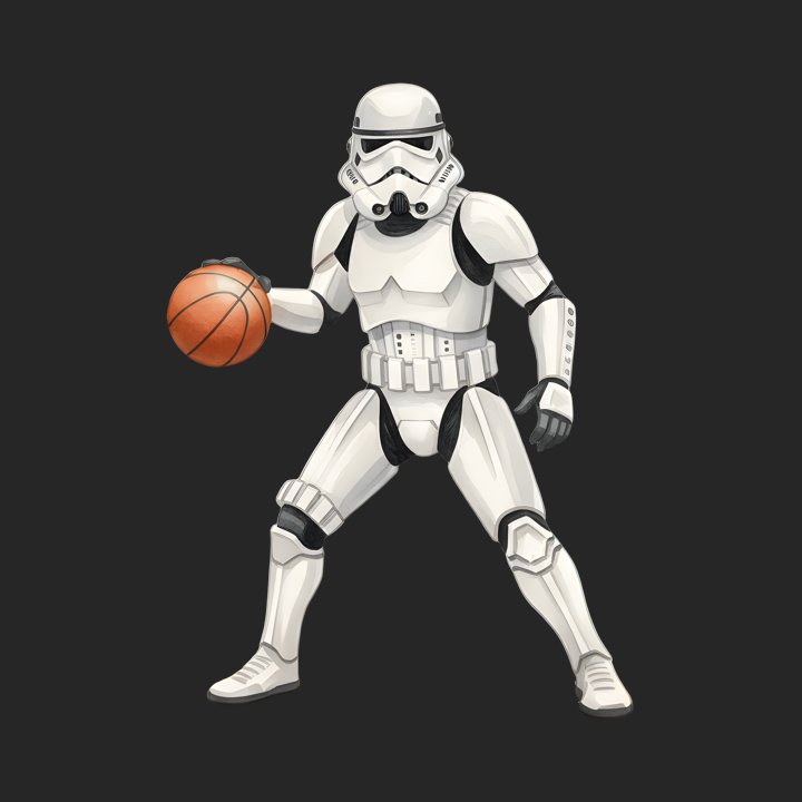 Stormtrooper Court Recruit design close-up