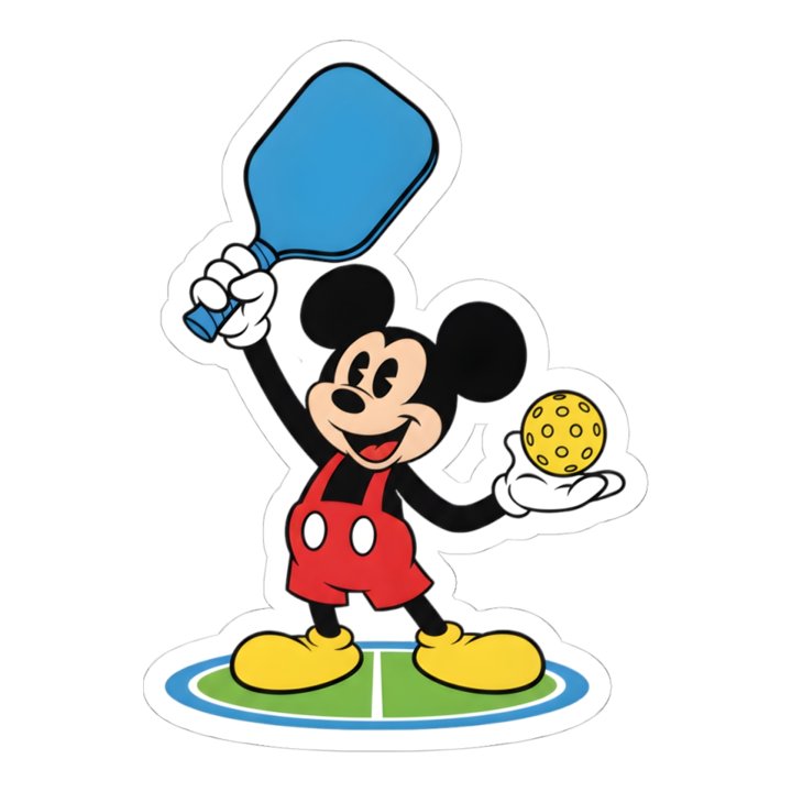 Mickey Mouse Pickleball Smash