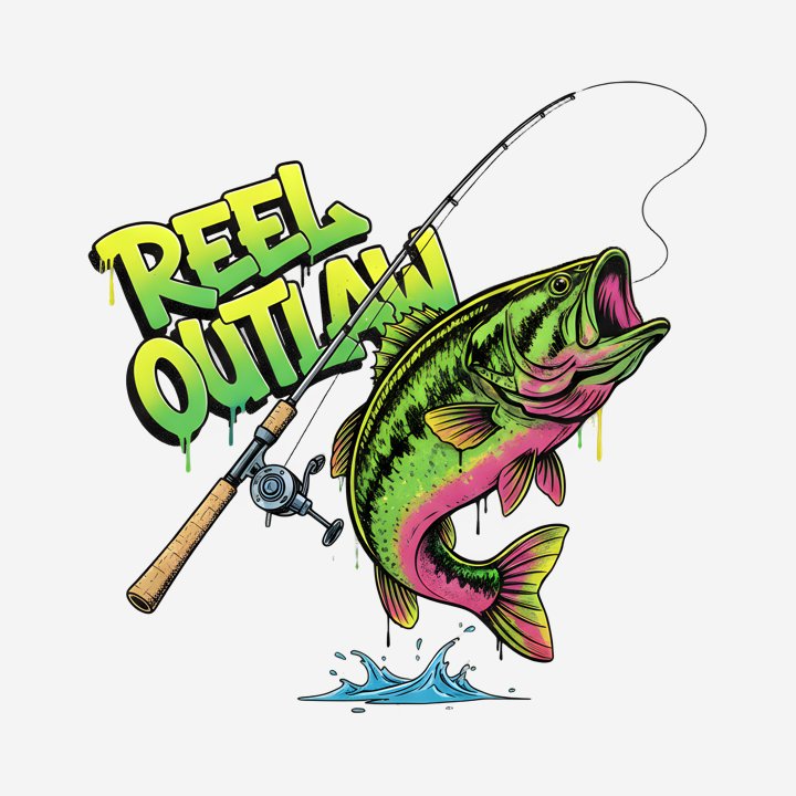 Reel Outlaw design close-up