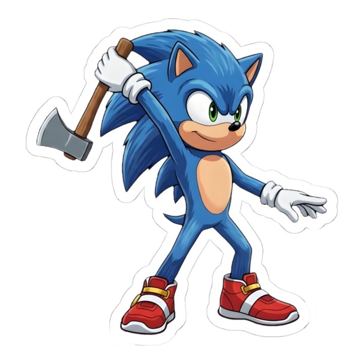 Sonic the Hedgehog Winds Up an Axe Throw