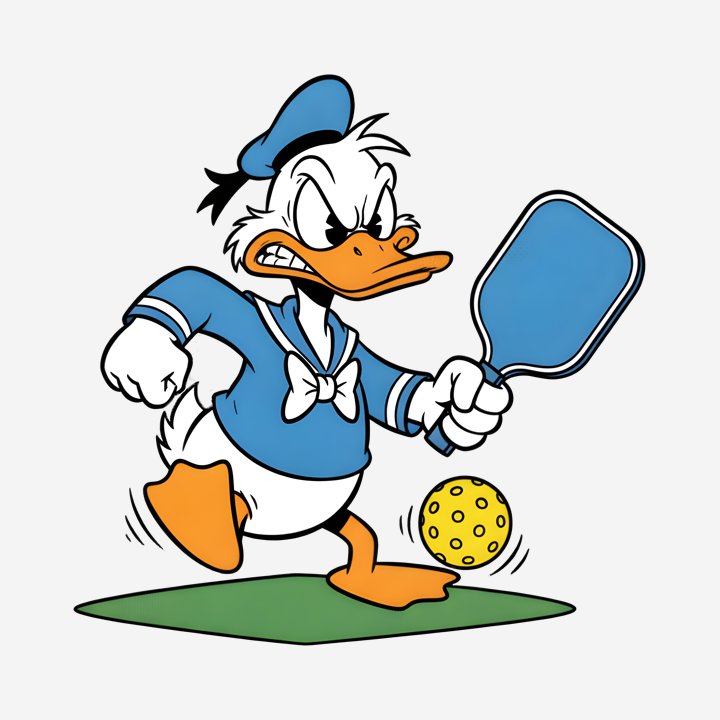 Donald Duck Kitchen Meltdown design close-up