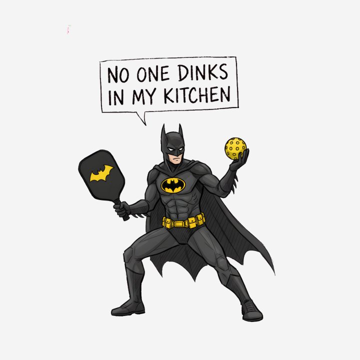 Batman Guards the Kitchen Line design close-up